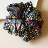 Navy Mix Scrunchie