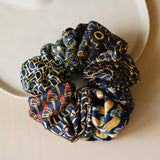 Navy Mix Scrunchie