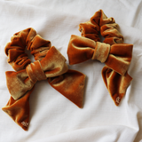 Camel Brown Ribbon Scrunchie