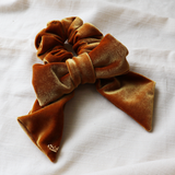 Camel Brown Ribbon Scrunchie