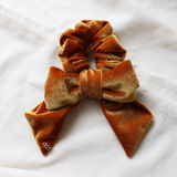 Camel Brown Ribbon Scrunchie