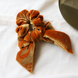 Camel Brown Ribbon Scrunchie