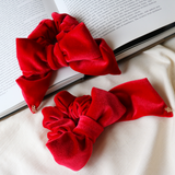 Rose Red Ribbon Scrunchie