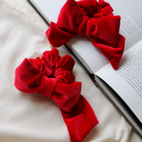 Rose Red Ribbon Scrunchie