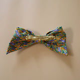 Ribbon Barrette Yellow Green