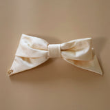 Ribbon Barrette Elegant White