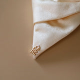 Ribbon Barrette Elegant White