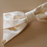 Ribbon Barrette Elegant White
