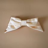 Ribbon Barrette Elegant White