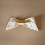 Ribbon Barrette Elegant White