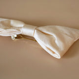 Ribbon Barrette Elegant White