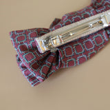 Ribbon Barrette Purple Wine