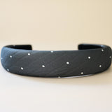 OG Headband Grey Black Dot No Studs