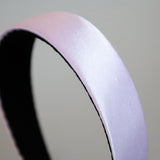 Purple Silky Satin Thin Headband