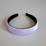 Purple Silky Satin Thin Headband