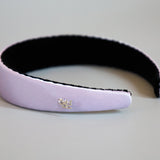 Purple Silky Satin Thin Headband