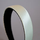 Lime Green Silky Satin Thin Headband