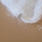 Pearl White Bijou Scrunchie