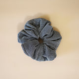 Silver Lame Scrunchie