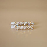 White Studs Hair Clip (2pcs)