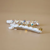 White Studs Hair Clip (2pcs)