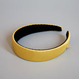 Yellow Gold Silky Satin Thin Headband