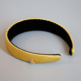 Yellow Gold Silky Satin Thin Headband