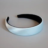 Sky Blue Silky Satin Thin Headband