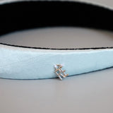 Sky Blue Silky Satin Thin Headband