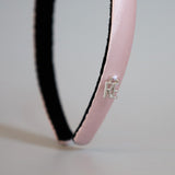 Sakura Pink Silky Satin Slim Headband