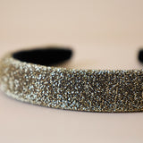Slender Headband Gold Lame No Studs