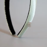 Lime Green Silky Satin Slim Headband