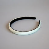 Lime Green Silky Satin Slim Headband