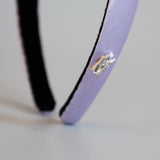 Purple Silky Satin Slim Headband