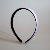 Purple Silky Satin Slim Headband