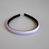 Purple Silky Satin Slim Headband