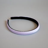 Purple Silky Satin Slim Headband