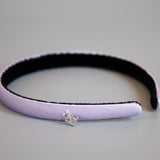 Purple Silky Satin Slim Headband