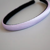 Purple Silky Satin Slim Headband