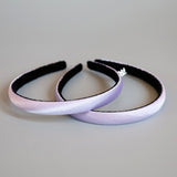 Purple Silky Satin Slim Headband