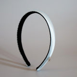 Sky Blue Silky Satin Slim Headband