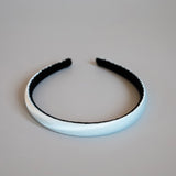 Sky Blue Silky Satin Slim Headband