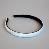 Sky Blue Silky Satin Slim Headband
