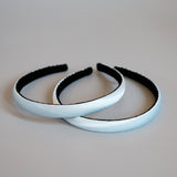 Sky Blue Silky Satin Slim Headband