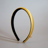 Yellow Gold Silky Satin Slim Headband