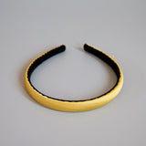 Yellow Gold Silky Satin Slim Headband