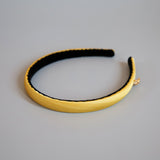 Yellow Gold Silky Satin Slim Headband