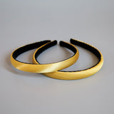 Yellow Gold Silky Satin Slim Headband