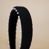 OG Headband Black Side Pearl