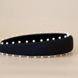 OG Headband Black Side Pearl